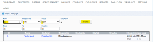 Project Search